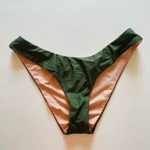 J. Crew Cheeky Bikini Bottom NWT green